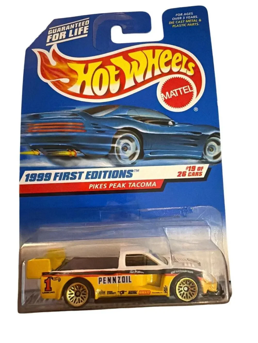 Hot Wheels 1999 First Editions Pikes Peak Tacoma #19 Of 26 Cars Die-Cast Model